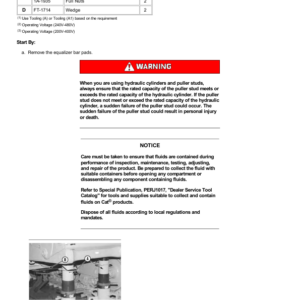 Caterpillar CAT D8R Track Type Tractor Dozer Bulldozer Service Repair Manual (7XM00001 and up) - Image 3