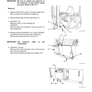 Hitachi ZX16, ZX18, ZX25 Mini Excavator Workshop Repair Manual - Image 4