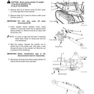 Hitachi ZX16, ZX18, ZX25 Mini Excavator Workshop Repair Manual - Image 5