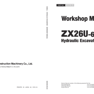 Hitachi ZX26U-6 Mini Excavator Service Repair Manual