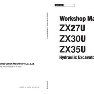 Hitachi ZX27U, ZX30U, ZX35U Mini Excavator Service Repair Manual