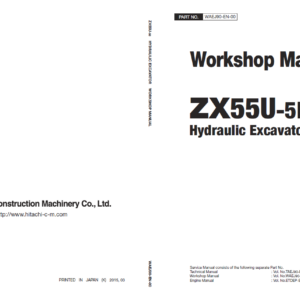 Hitachi ZX55U-5B Mini Excavator Service Repair Manual