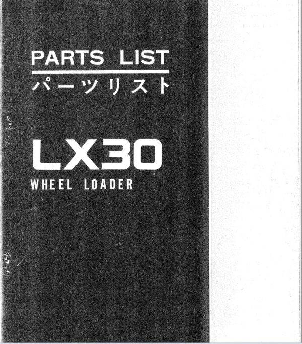 John Deere LX30 Loaders (SN 0101-) Parts Catalog Manual - P40B11