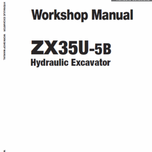 Hitachi ZX35U-5B Mini Excavator Service Repair Manual