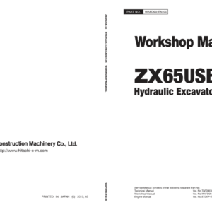 Hitachi ZX65USB-5B Excavator Service Repair Manual