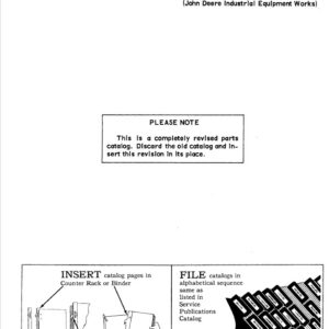 John Deere 30 Forklift Attachements Parts Catalog Manual - PC852 - Image 1