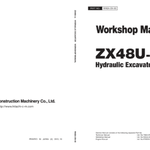 Hitachi ZX40U-5A Mini Excavator Service Repair Manual