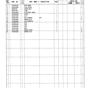 Hitachi S6R-Y1TAA1 Engine (SN 15712-) Parts Catalog Manual - Image 3