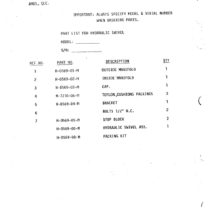 Koehring C366 Loaders Parts Catalog Manual - Image 3