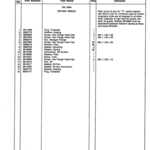 John Deere 6C, 6CT, 6CTA8.3 Series Cummins Engines Parts Catalog Manual - Image 4