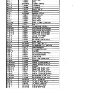 Timberjack 4700 Delimber Attachments Parts Catalog Manual - Image 3