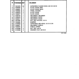 Timberjack 4800 Delimber Attachments Parts Catalog Manual - Image 4