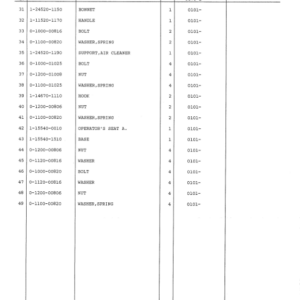 Hitachi CG70 Crawler Carriers Parts Catalog Manual - EP80611 - Image 4