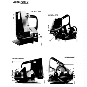 Timberjack 4300, 4700 Delimber Loader Attachments Parts Catalog Manual - Image 4