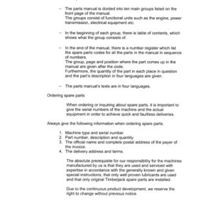 Timberjack 720 Harvesting Heads (SN 12FH0001-) Parts Catalog Manual - Image 3