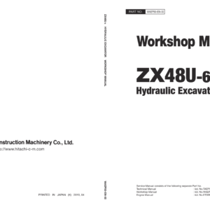 Hitachi ZX48U-6 Mini Excavator Service Repair Manual