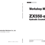 Hitachi ZX55U-6 Mini Excavator Service Repair Manual