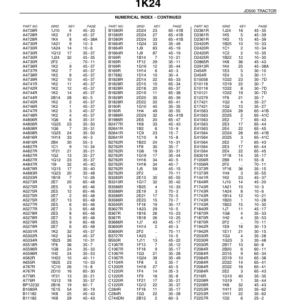 John Deere 500 Tractors Parts Catalog Manual - PC0860 - Image 2