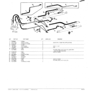 John Deere 7320 Attachments (7320 Loader Attachment only (Manufactured 1965-1973) Parts Catalog Manual - Image 3