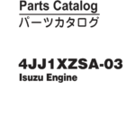 Isuzu 4JJ1, 4JJ1XZSA-03 Engine Parts Catalog Manual - PC11130 - Image 1
