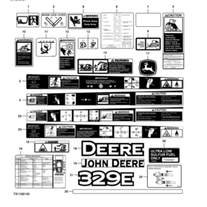 John Deere 329E Compact Track Loaders (SN PIN: 1T0329E_ E236704-) Parts Catalog Manual - PC11186 - Image 3