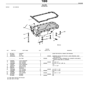 John Deere 500A Tractor Loader Backhoe (SN 123114 – 152141) Parts Catalog Manual - PC1176 - Image 2