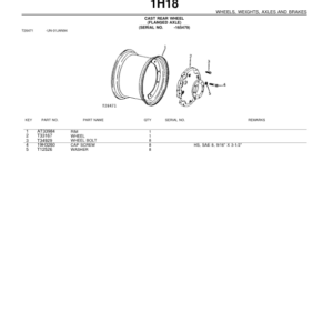 John Deere 310 Backhoes Parts Catalog Manual - PC1226 - Image 2