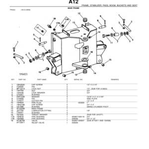 John Deere 9300 Attachments (9300 BACKHOE (MANUFACTURED 1970- ) Parts Catalog Manual - PC1235 - Image 3