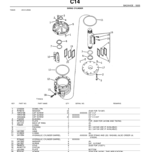 John Deere 9305 Attachments (9305 BACKHOE (MANUFACTURED 1973- ) Parts Catalog Manual - Image 4