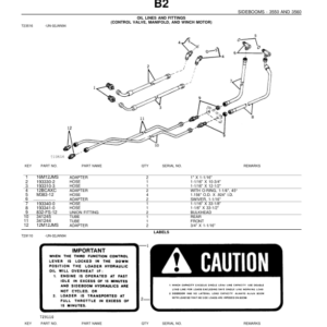 John Deere 3550, 3560 Attachments (JD544 Loader with 3550 SideBoom (YR 1971- ) Parts Catalog Manual - PC1274 - Image 3