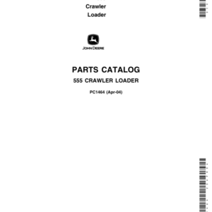 John Deere 555 Crawlers Parts Catalog Manual - PC1464 - Image 1