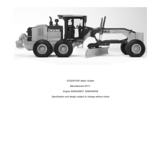 John Deere 872G, 872GP Motor Graders (SN C678818 - & D678818 -) Parts Catalog Manual - PC15121 - Image 3