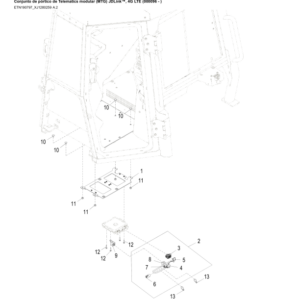 John Deere 700J-II Crawler Dozers (SN 1BZ700JA__D000001-) Parts Catalog Manual - PC15187 - Image 4