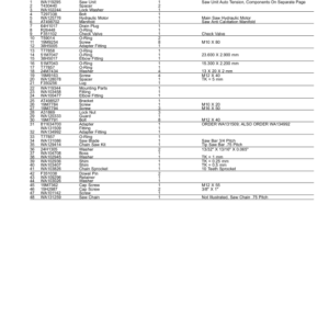 John Deere FL100 Felling Heads (SN 1T0FL10_ 0000001) Parts Catalog Manual - PC15299 - Image 4