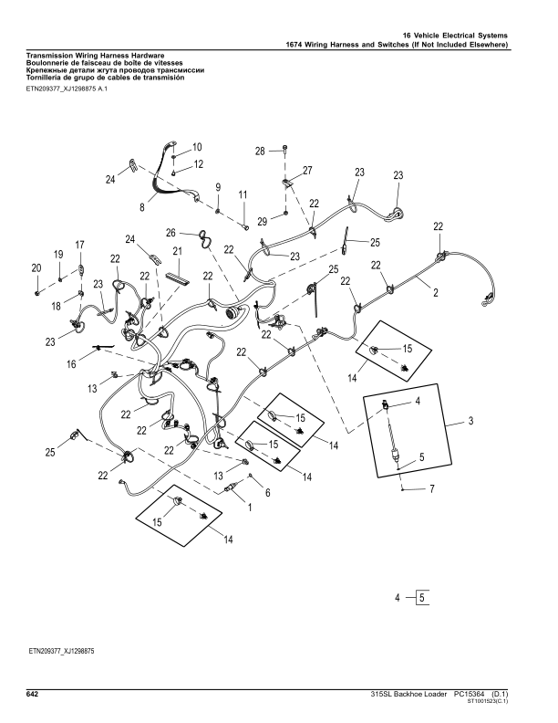 John Deere 315SL Backhoe Loaders (SN C390996- & D390996-) Parts Catalog ...