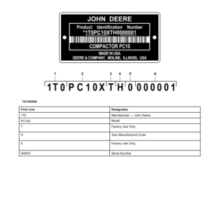 John Deere PC10 Plate Compactor (SN 1T0PC10XTH0000001-) Parts Catalog Manual - PC15386 - Image 3