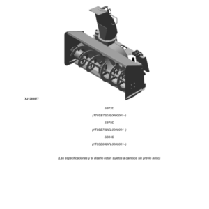 John Deere SB72D, SB78D, SB84D Snow Blowers (SN L0000001-) Parts Catalog Manual - PC15394 - Image 4