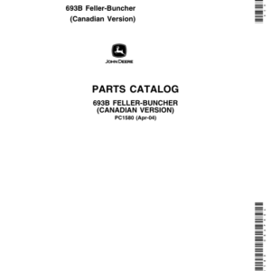John Deere 693B Tracked Feller Bunchers Parts Catalog Manual - PC1580 - Image 1