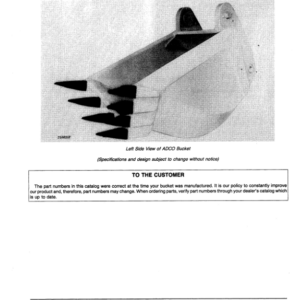 John Deere ADCO Buckets Attachments Parts Catalog Manual - PC1663 - Image 4