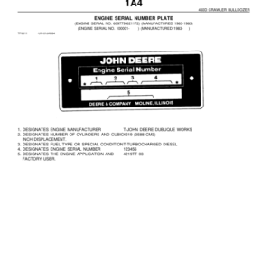 John Deere 450D Crawlers Parts Catalog Manual - PC1891 - Image 4