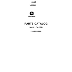 John Deere 544D Loaders Parts Catalog Manual - PC2060 - Image 1