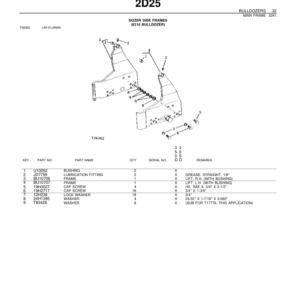 John Deere 350D, 355D Crawlers Bulldozer Loader Parts Catalog Manual - PC2089 - Image 3