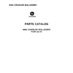 John Deere 400G Crawlers Parts Catalog Manual - PC2209 - Image 1