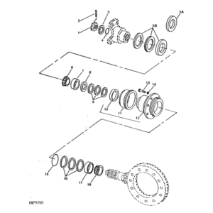 John Deere 1200, 1400, 1600, 1800 Axles Parts Catalog Manual - PC2382 - Image 3