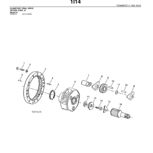 John Deere 1200, 1400, 1600 Axles Parts Catalog Manual - PC2383 - Image 3