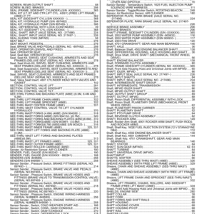 John Deere 485E, 486E, 488E Forklifts Parts Catalog Manual - PC2599 - Image 2