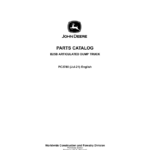 John Deere B25B Articulated Dump Trucks Parts Catalog Manual - PC2780 - Image 1
