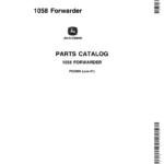 John Deere 1058 Forwarders Parts Catalog Manual - PC2909 - Image 1