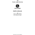 John Deere 110TLB Tractor Loader Backhoe Parts Catalog Manual - PC2914 - Image 1
