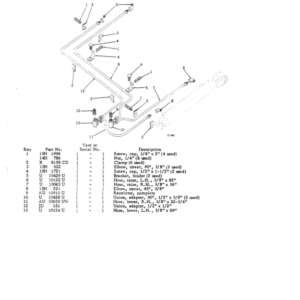 John Deere 602 Attachments (602 Bulldozer Attachment Blade (Manufactured 1958-1960) Parts Catalog Manual - Image 3